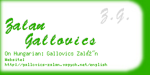 zalan gallovics business card